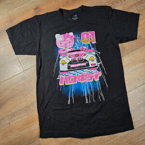 Hello Kitty Youth M 38/40 Tokyo Speed 01 Japan Racing Graphic T Shirt